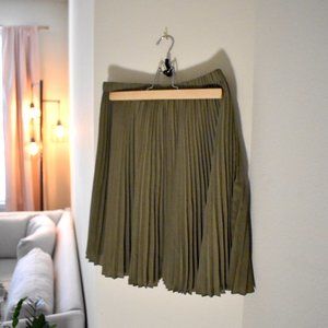 Banana Republic Pleated Skirt, Hunter Green